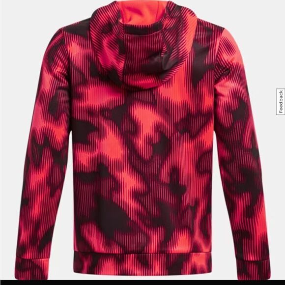 Under Armour Boys' Armour Fleece® Printed Hoodie, Beta / Black, XS, NWT - Picture 2 of 8